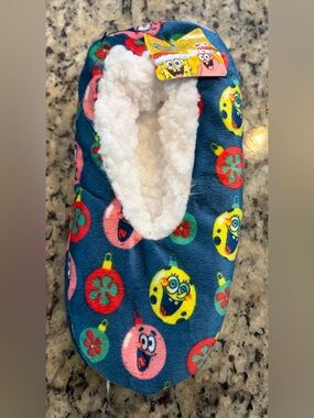 SpongeBob Holiday Slipper - Navy Plush
